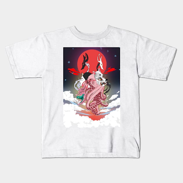 oriental design Kids T-Shirt by nehemialeo